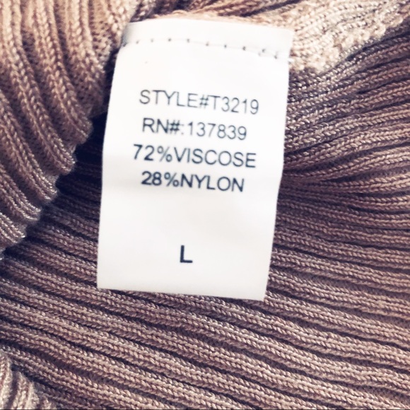 Dreamers By Debut Camel Ribbed Tank wCinched Front - Picture 4 of 6